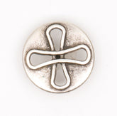 Creatieve metalen knoop met gesp ontwerp 22x22 mm Knopen KNP00145